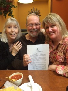 Kimberly and Duke Pennell of Pen-L Publishing offered me a contract for three upcoming novels. My response, "Where's my pen? Then, a big THANK YOU!"